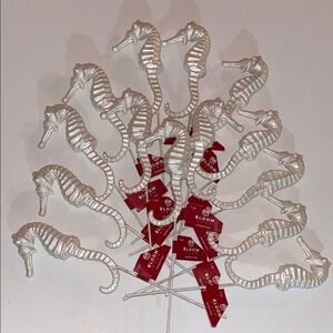 Seahorse Floral Picks Seahorse Christmas Tree Ocean Christmas Coastal Christmas
